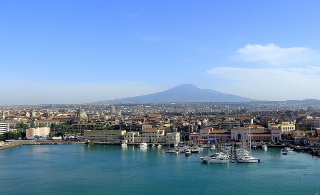 Catania látképe